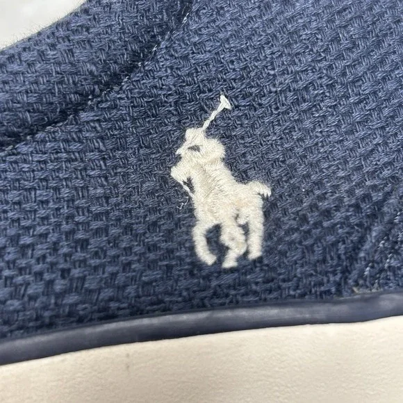 Polo Ralph Lauren Mens 10D Forestmont II Lace Up Sneakers‎ Shoes Navy Blue - Picture 6 of 10